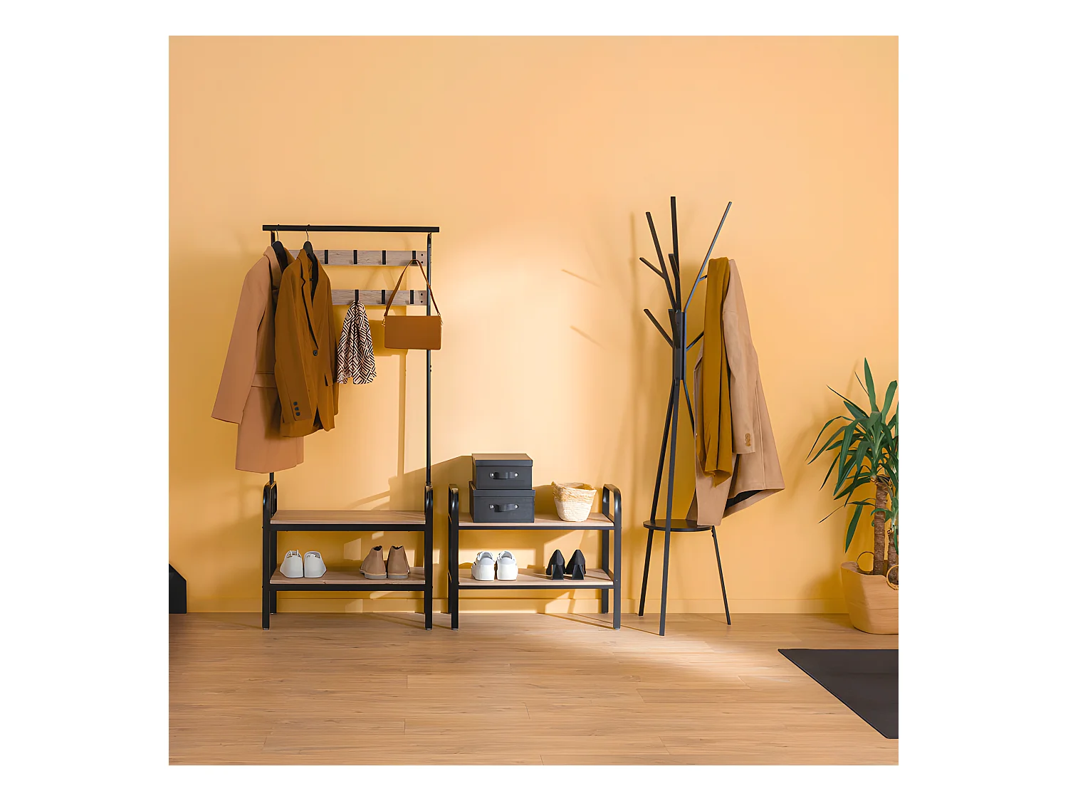 Etagère Range-chaussures 2 niveaux 6 paires