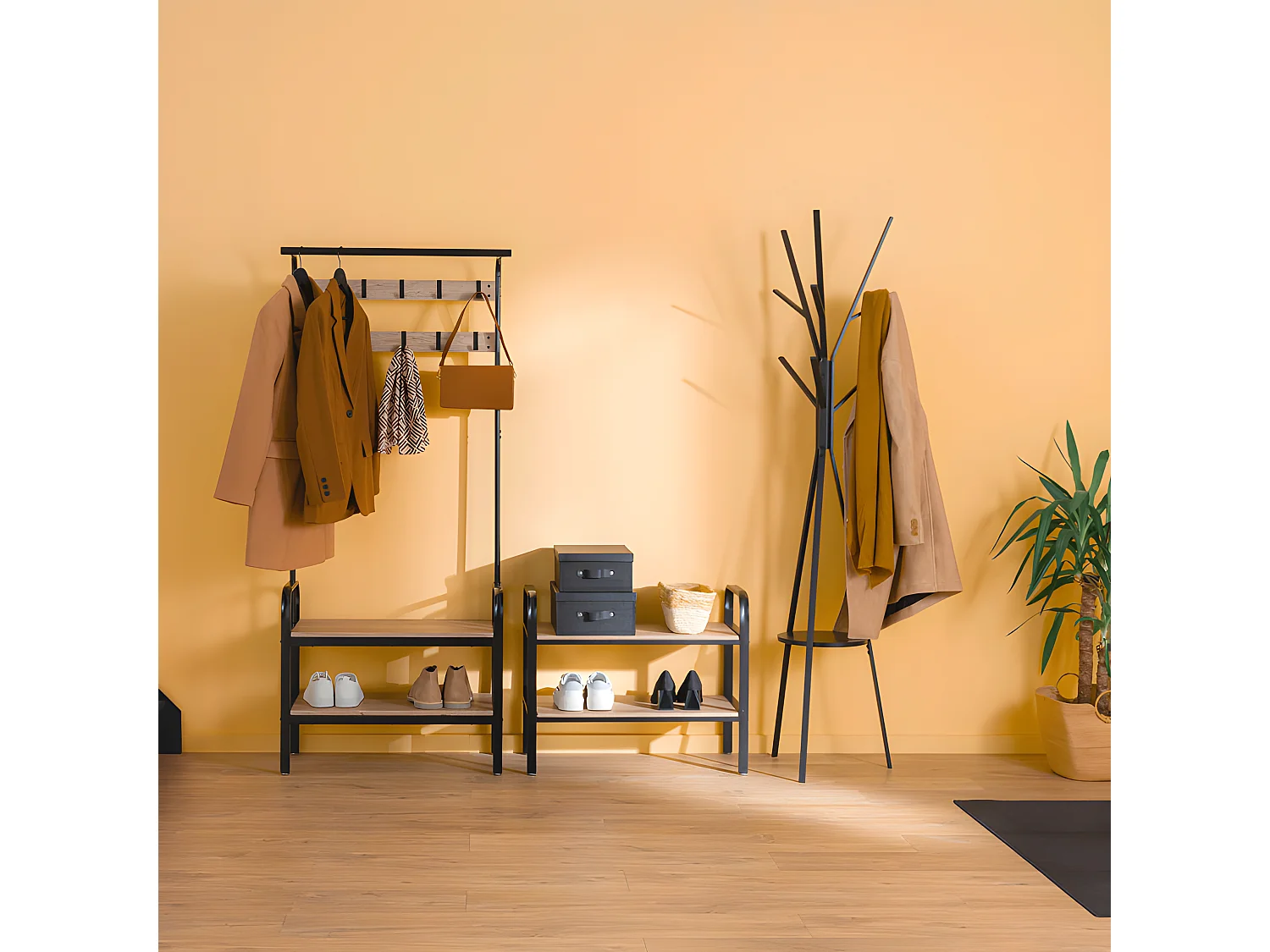 Etagère Range-chaussures 2 niveaux 6 paires