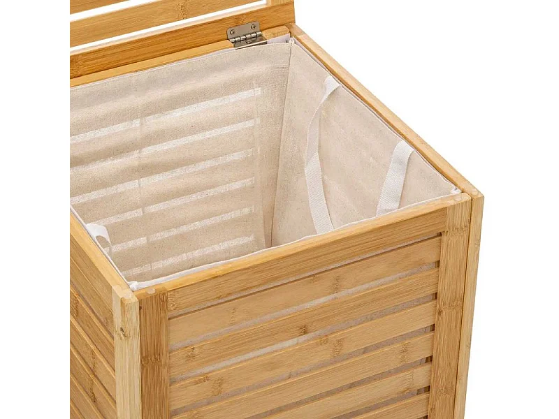 Panier à Linge en Bambou "Sicela" 60cm Naturel