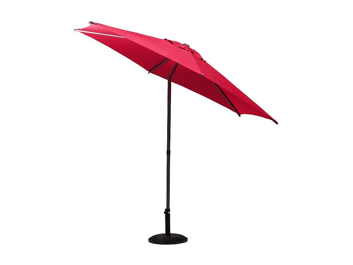 Parasol droit rond 2,7m Soya grenade Hespéride - Grenade