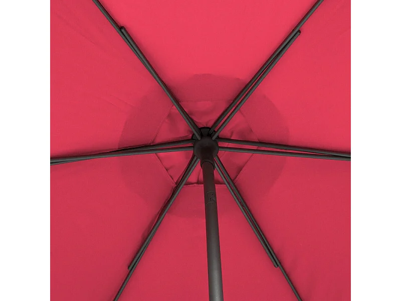 Parasol droit rond 2,7m Soya grenade Hespéride - Grenade