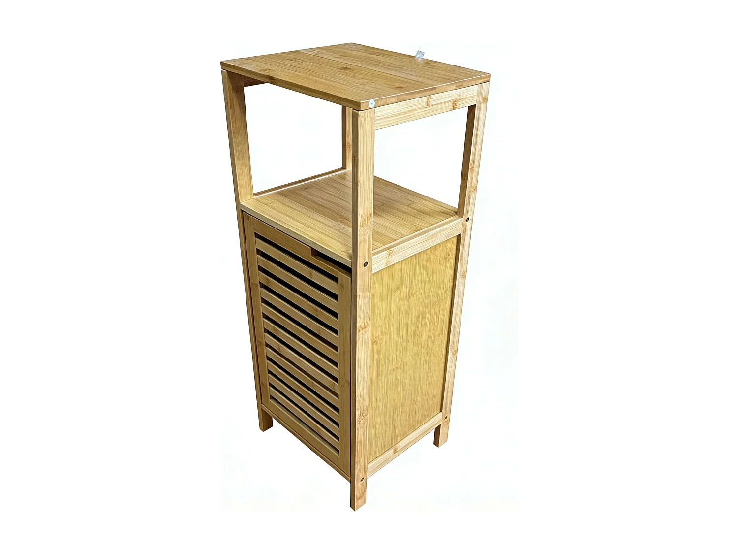 Meuble bas auxiliaire avec 1 porte et espace ouvert, dimensions : 32 x 80 x 28 cm