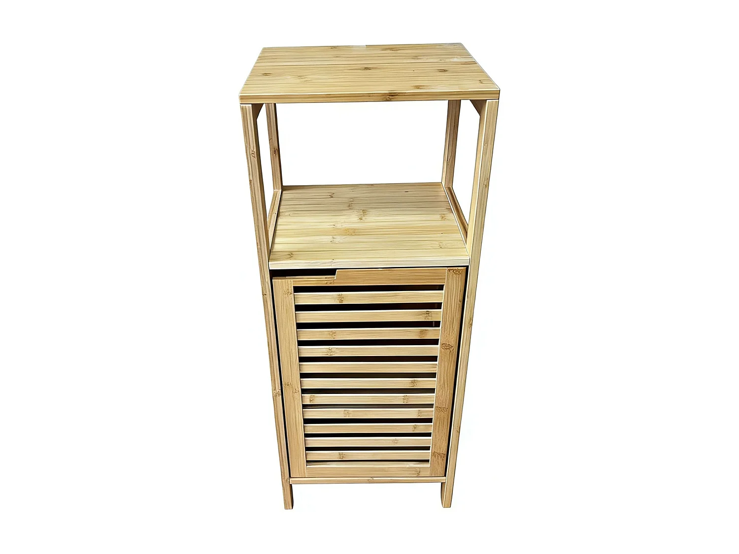 Meuble bas auxiliaire avec 1 porte et espace ouvert, dimensions : 32 x 80 x 28 cm