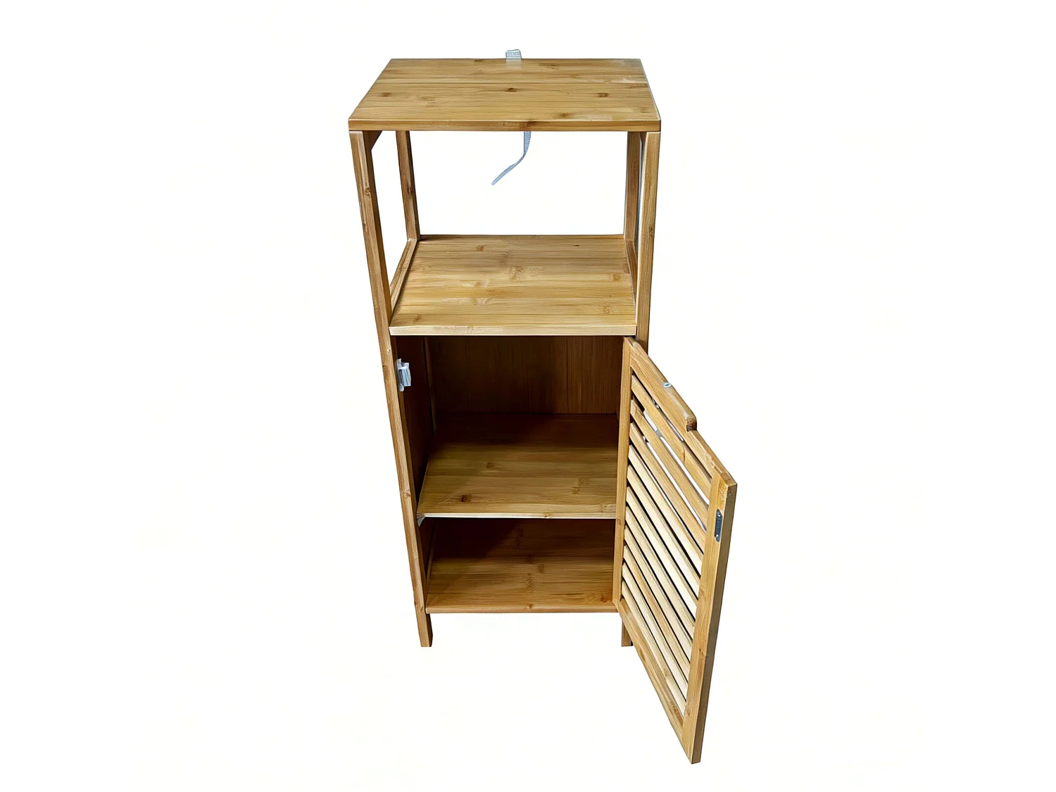 Meuble bas auxiliaire avec 1 porte et espace ouvert, dimensions : 32 x 80 x 28 cm