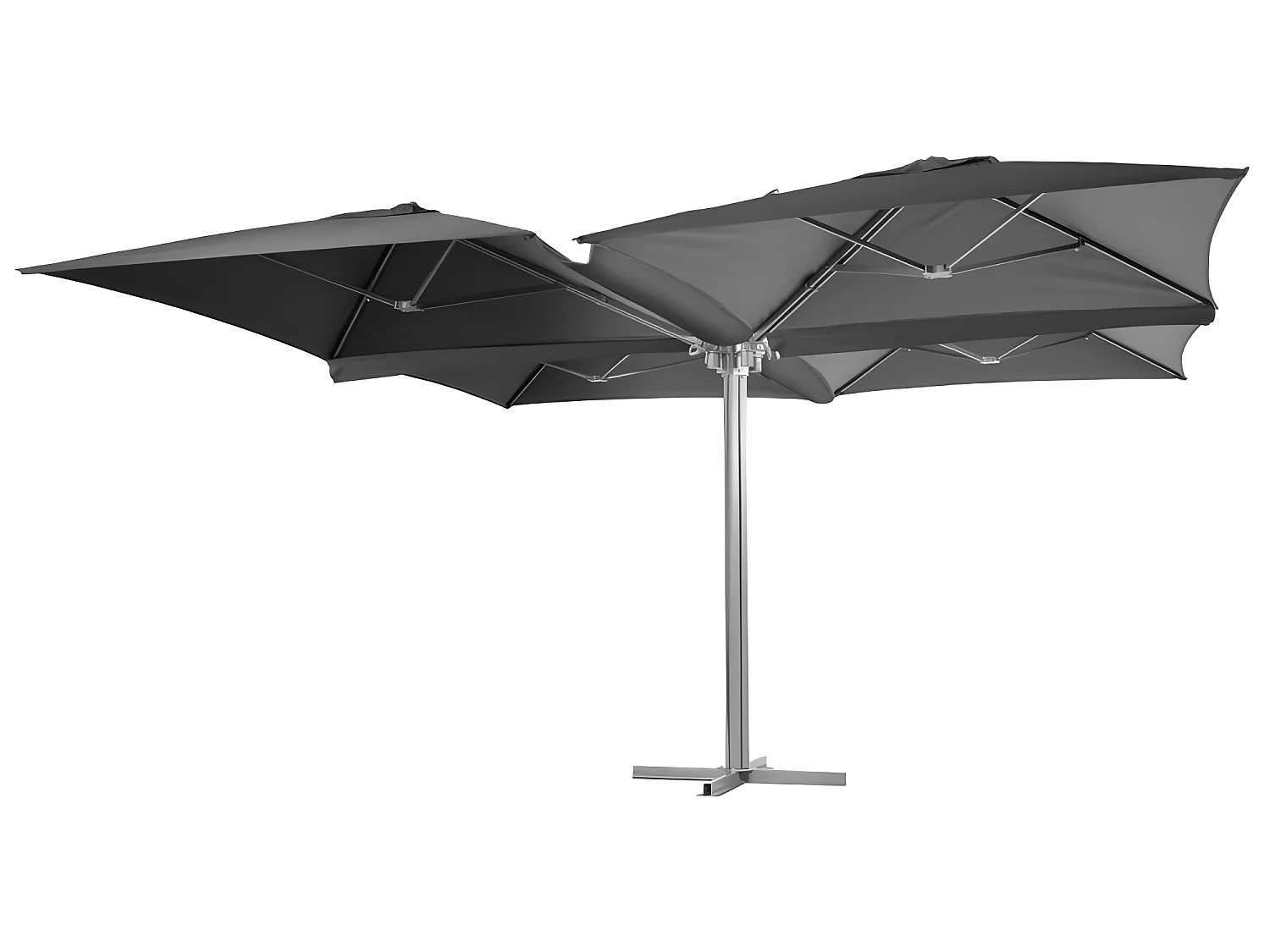 Parasol Setiri 16 m² ardoise Hespéride - Gris