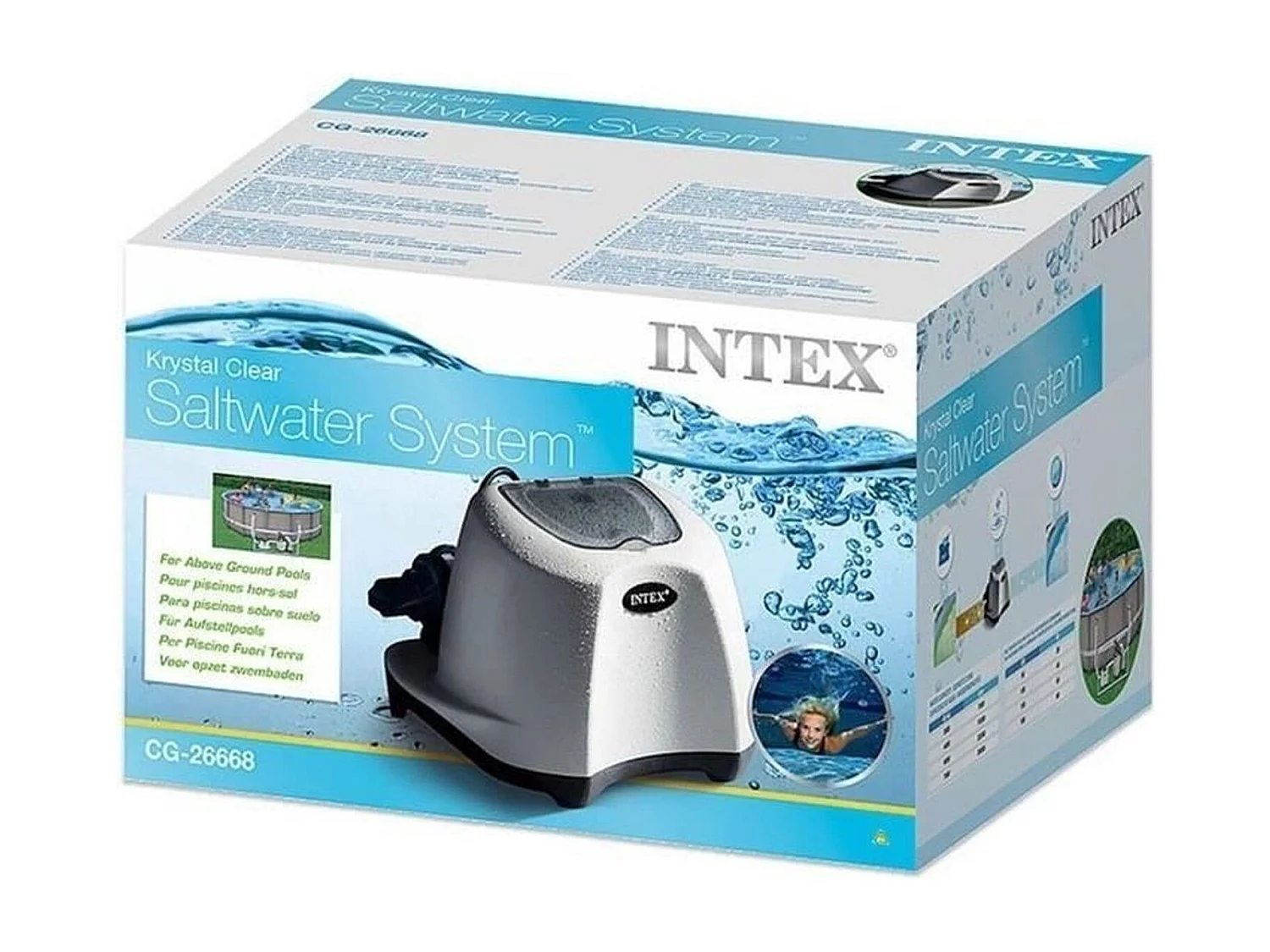 Stérilisateur au sel M pour piscine jusqu'à 26m3 Intex