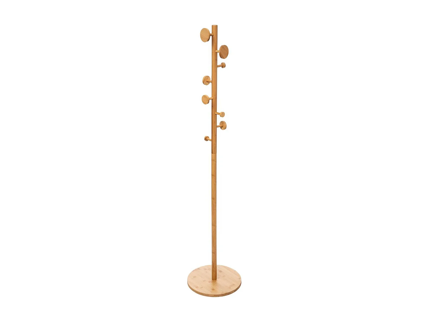 Porte-manteaux en Bambou 8 patères H 175 cm
