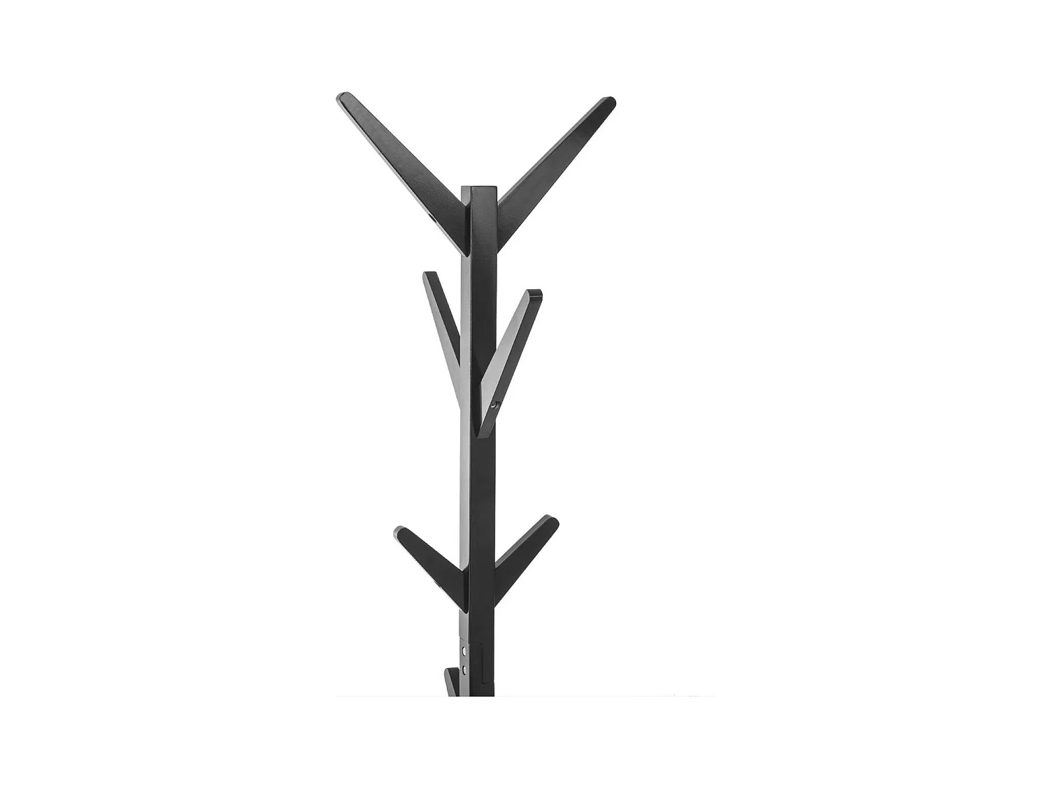 Porte-manteaux en Bois Noir 8 Patères H 173 cm