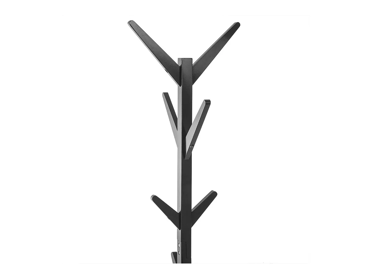 Porte-manteaux en Bois Noir 8 Patères H 173 cm