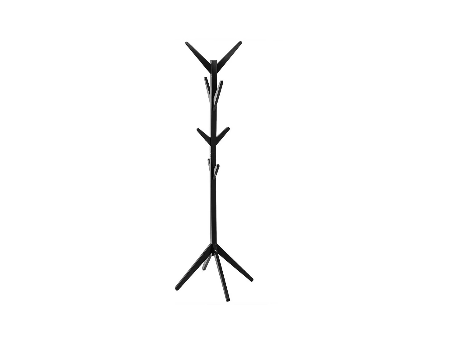 Perchero Pie Multiestancia c/8 Colgadores Negro 173 cm
