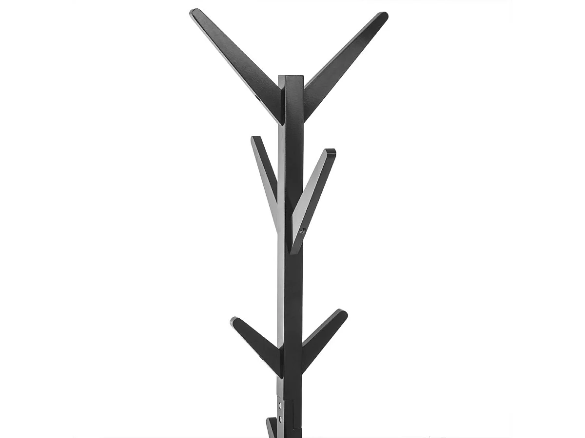 Porte-manteaux en Bois Noir 8 Patères H 173 cm