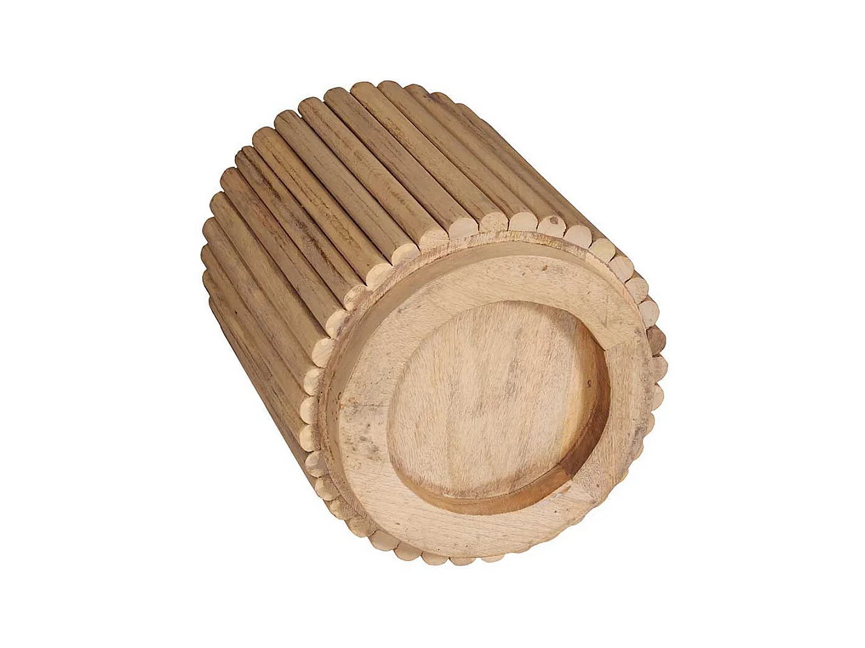 Beistelltisch Holztisch in runder Form im Skandi Design