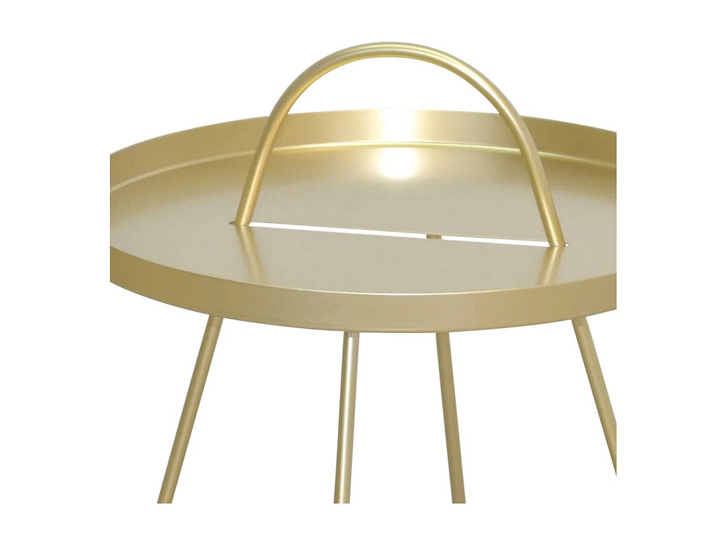 Goldener Beistelltisch aus Metall modernem Design