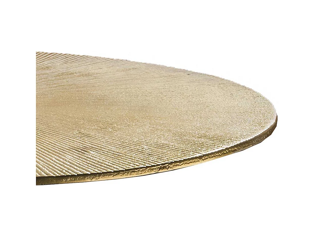 Beistelltisch aus Metall mit runder Tischplatte Bistro Stil