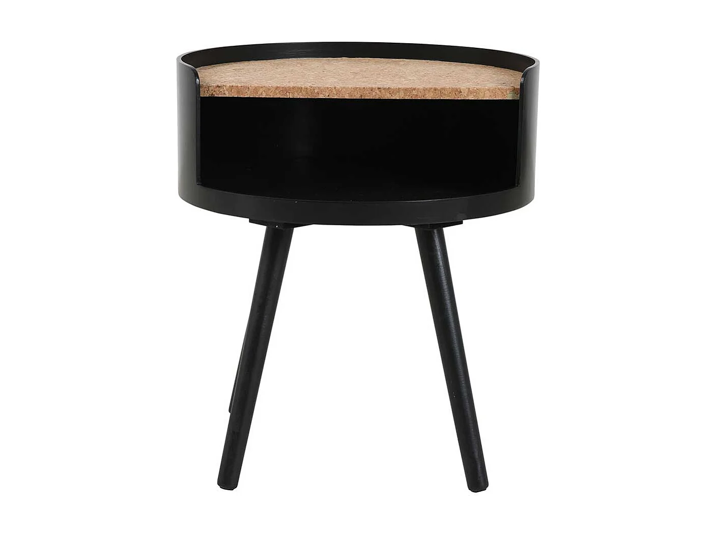 Beistelltisch mit Kork in modernem Design Vierfußgestell