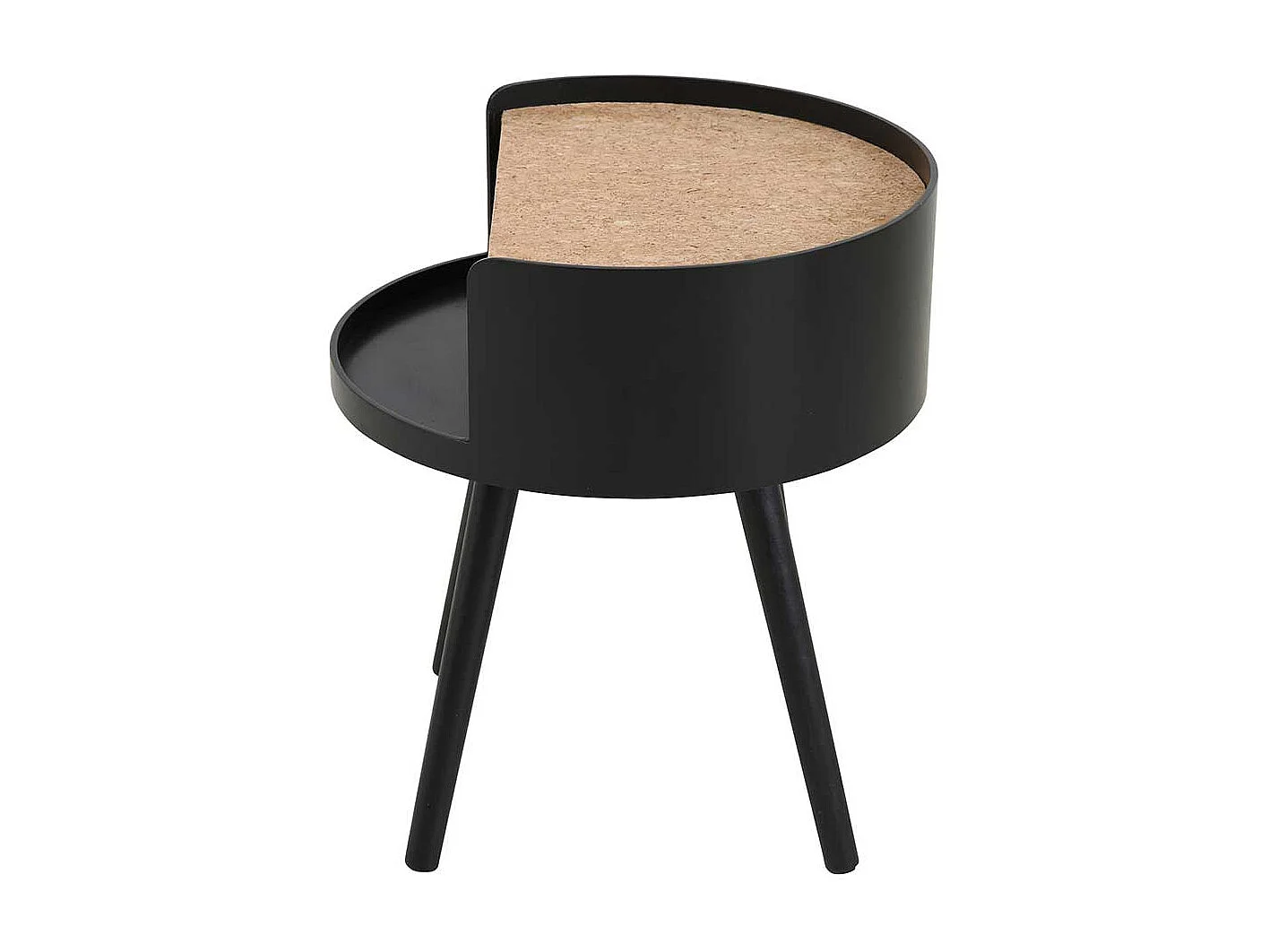 Beistelltisch mit Kork in modernem Design Vierfußgestell