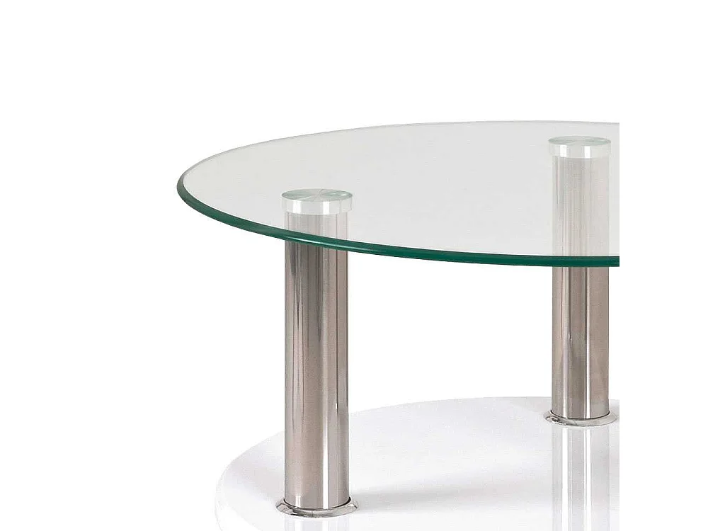 Beistelltisch mit Edelstahlgestell