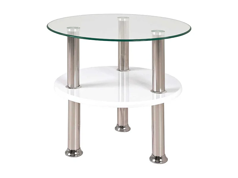 Beistelltisch mit Edelstahlgestell