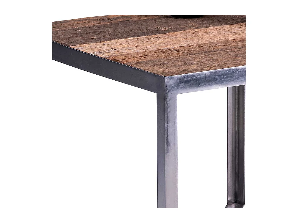 Industriestil Beistelltisch aus Recyclingholz Metall