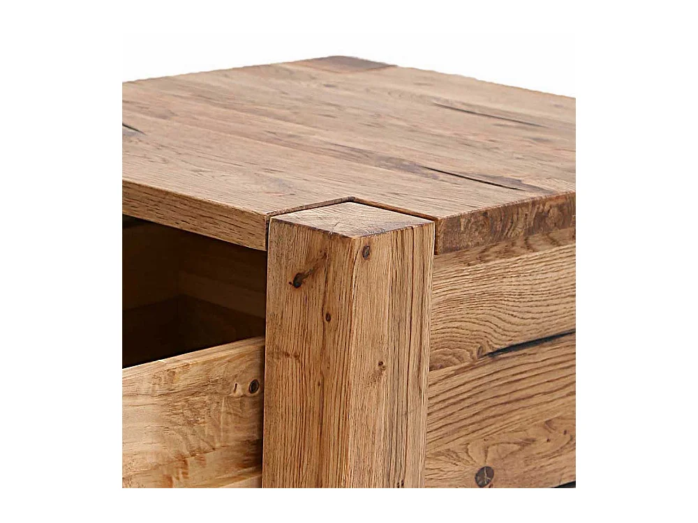 Beistelltisch aus Eiche Massivholz 45 cm hoch