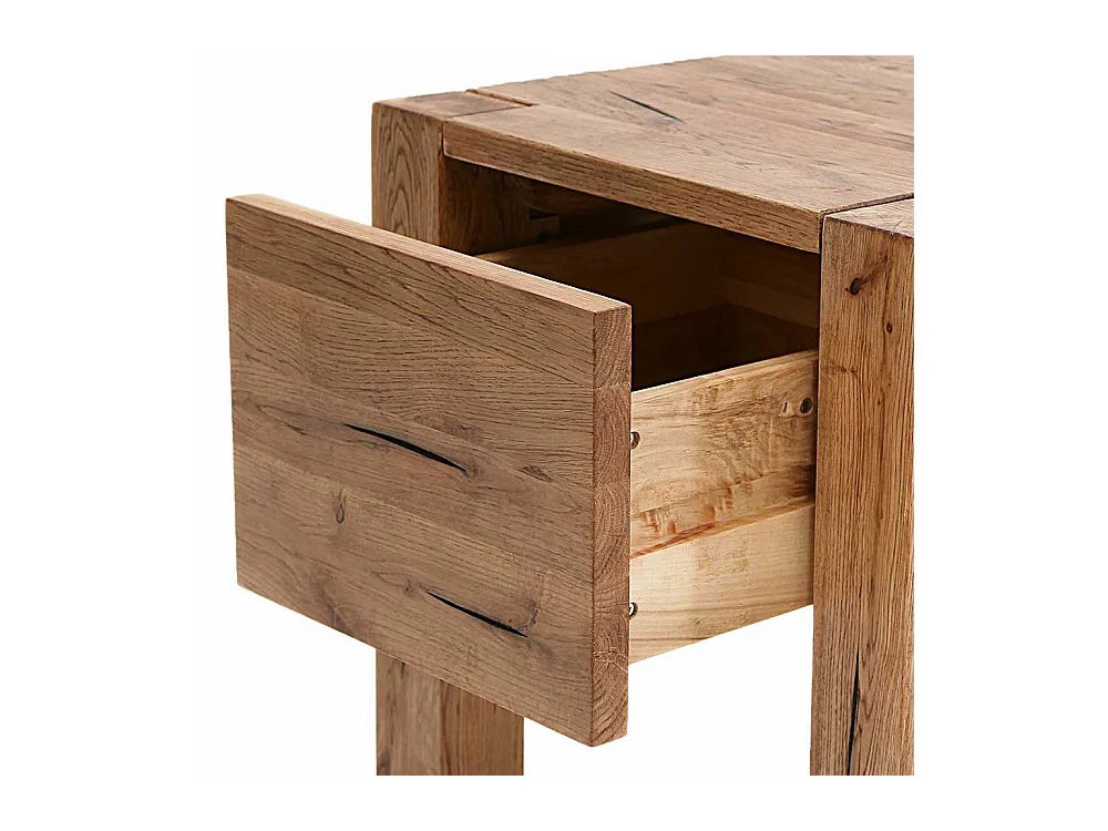 Beistelltisch aus Eiche Massivholz 45 cm hoch