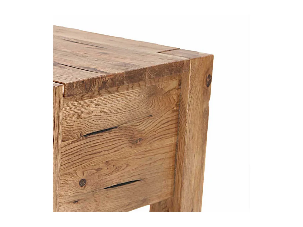 Beistelltisch aus Eiche Massivholz 45 cm hoch