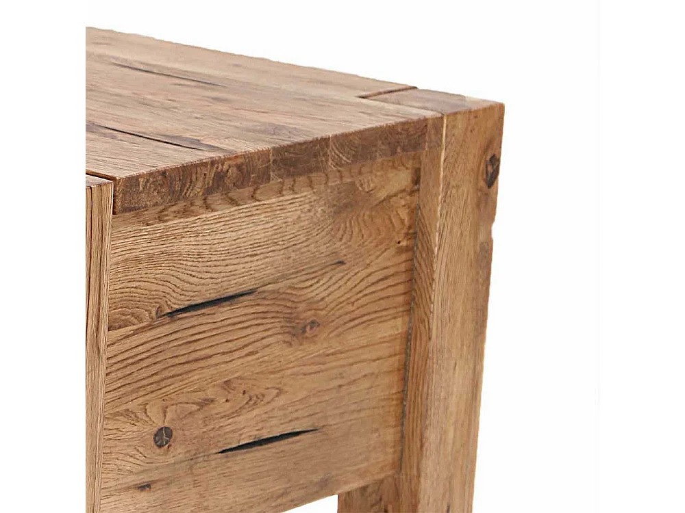 Beistelltisch aus Eiche Massivholz 45 cm hoch