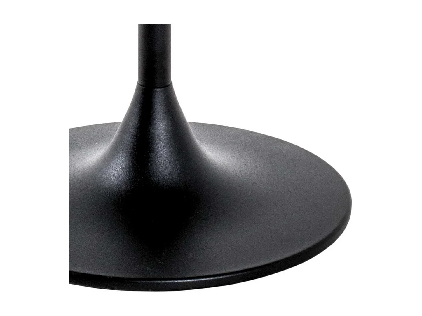 Metall Beistelltisch mit Trompetenfuß Oberfläche pulverbeschichtet