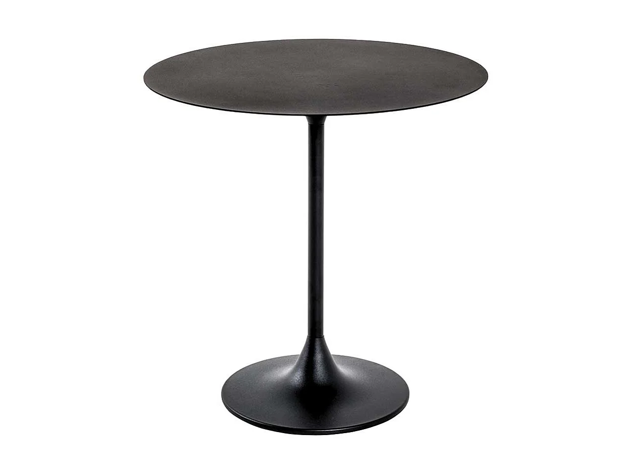 Metall Beistelltisch mit Trompetenfuß Oberfläche pulverbeschichtet