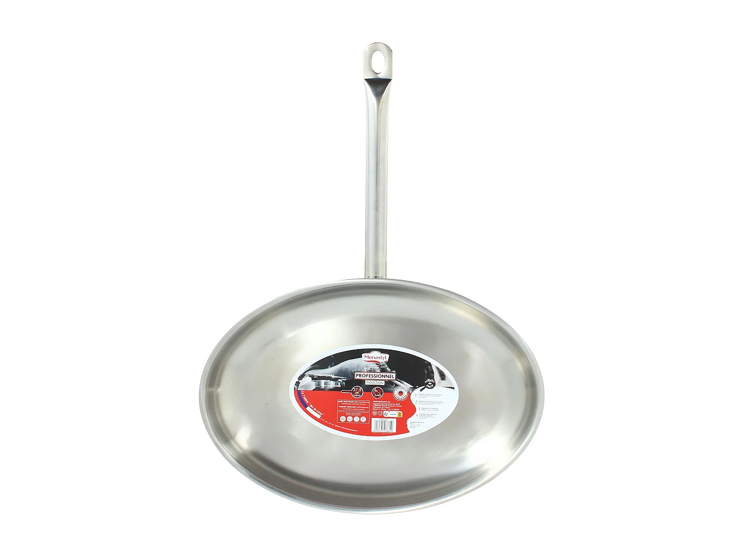 Menastyl - Poele A Poisson Professionnel 37.5cm En Acier Inoxydable