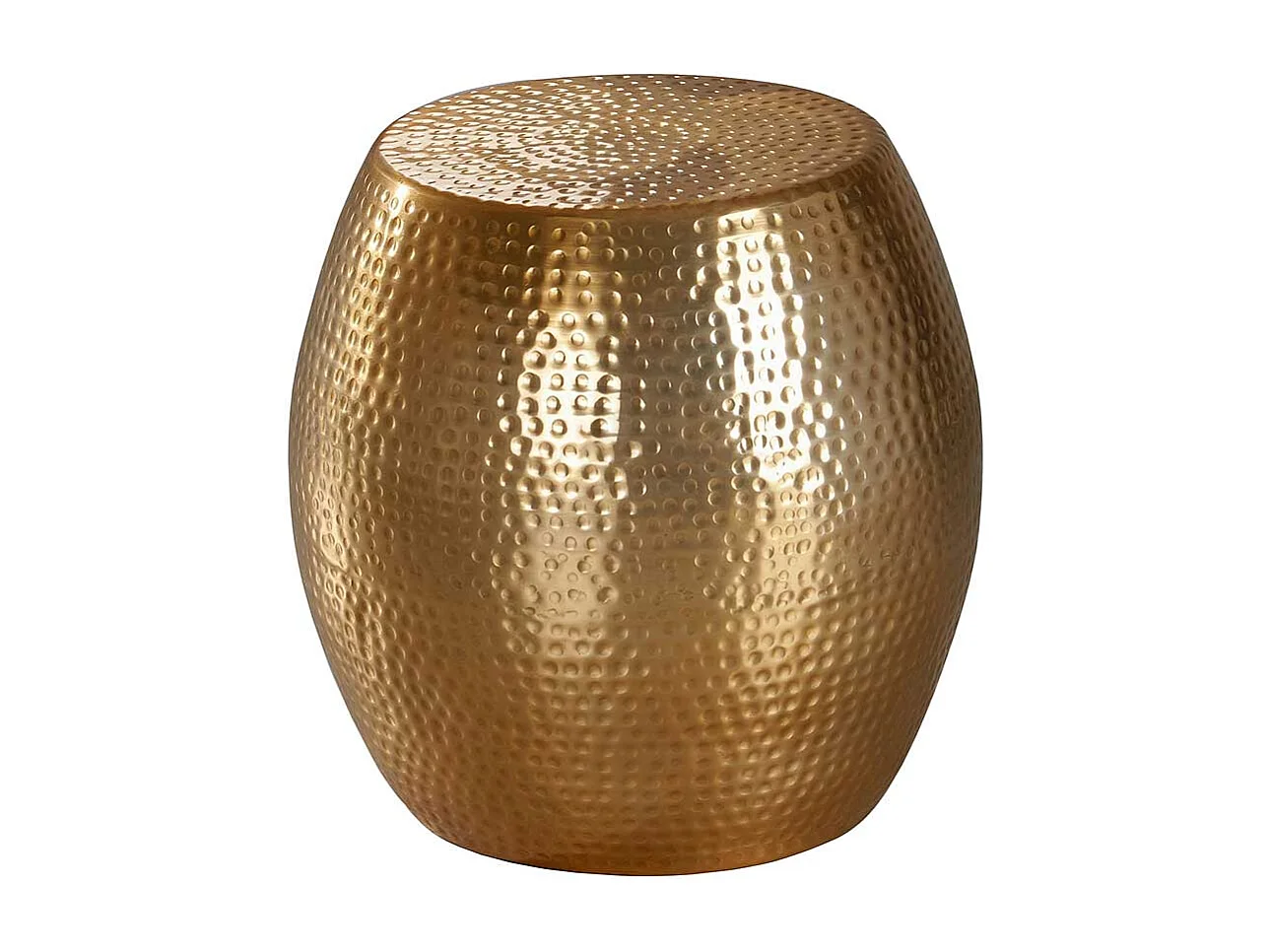 Aluminium Sofatisch in Goldfarben handgearbeitet