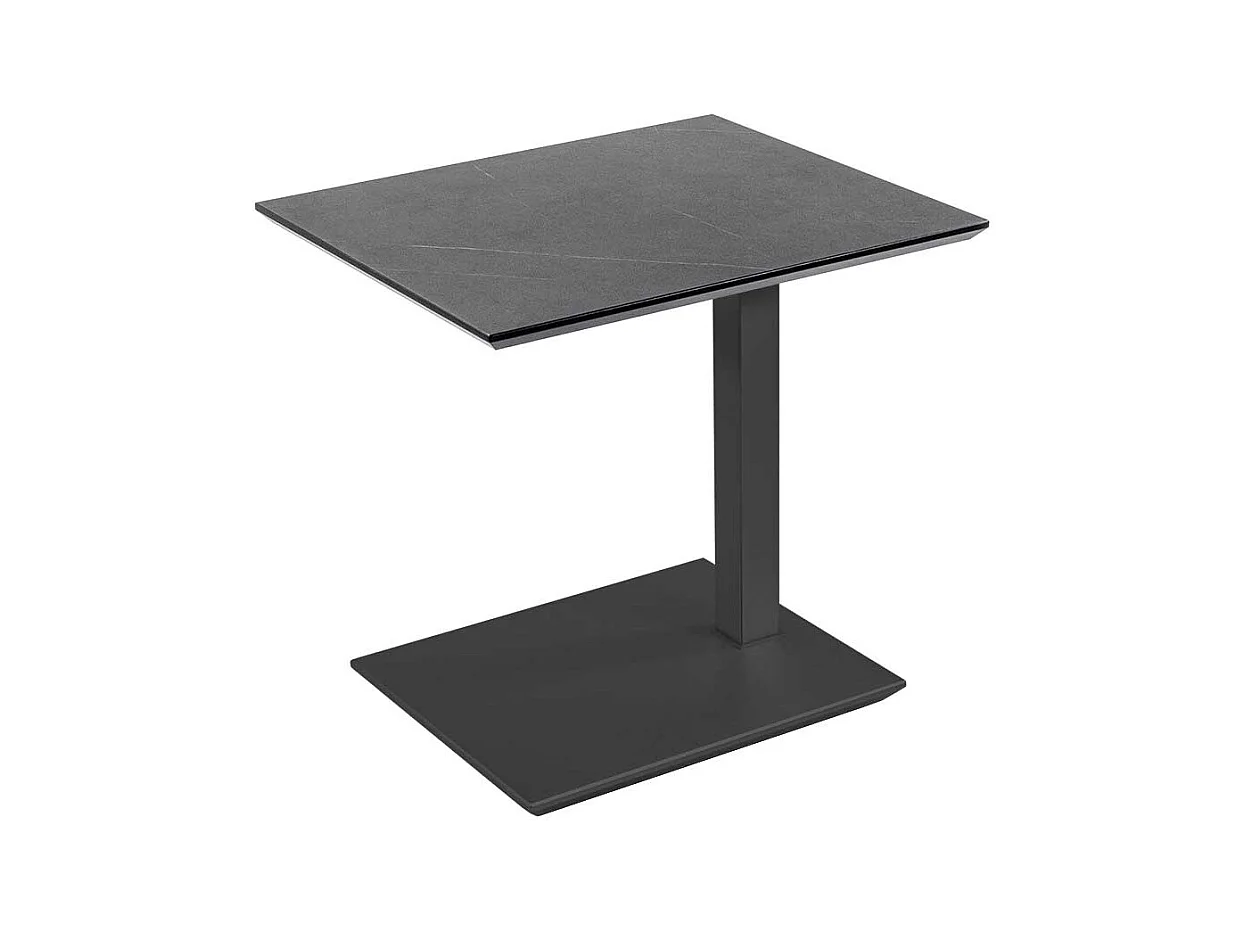 Anstelltisch höhenverstellbar in Anthrazit Marmor Optik HPL beschichtet