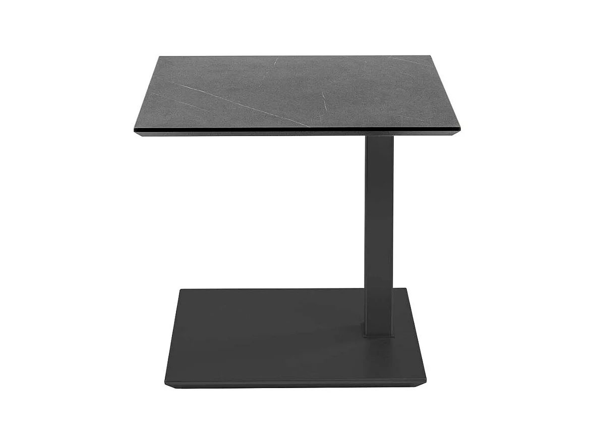Anstelltisch höhenverstellbar in Anthrazit Marmor Optik HPL beschichtet