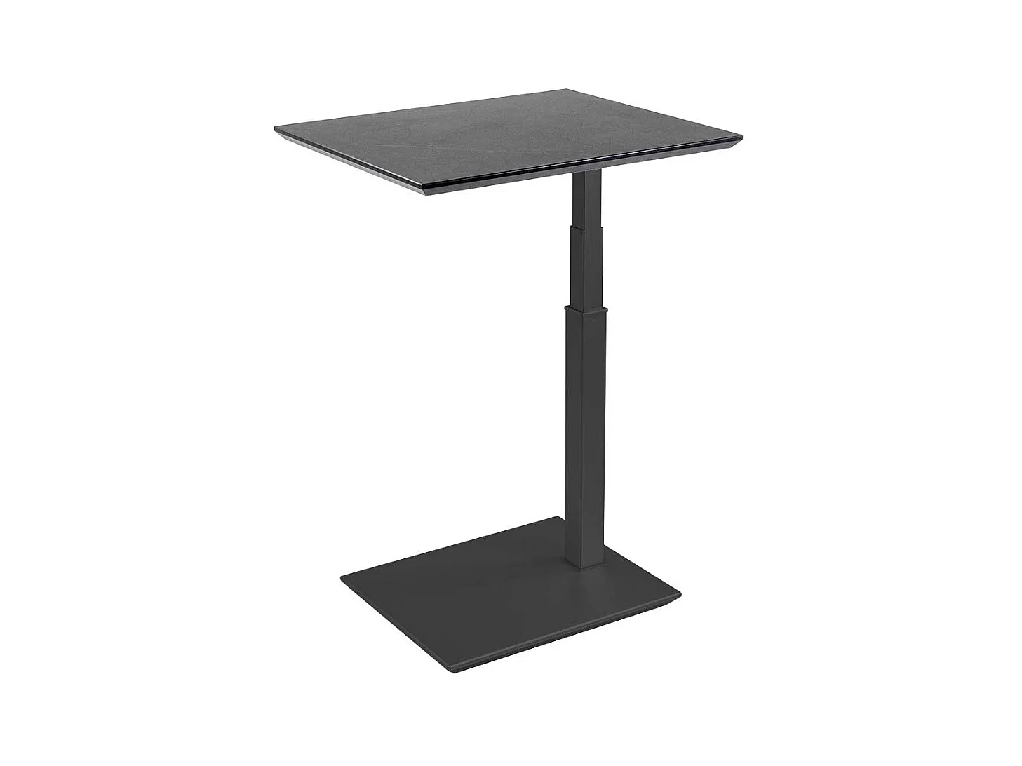 Anstelltisch höhenverstellbar in Anthrazit Marmor Optik HPL beschichtet