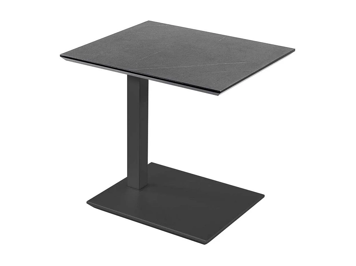 Anstelltisch höhenverstellbar in Anthrazit Marmor Optik HPL beschichtet