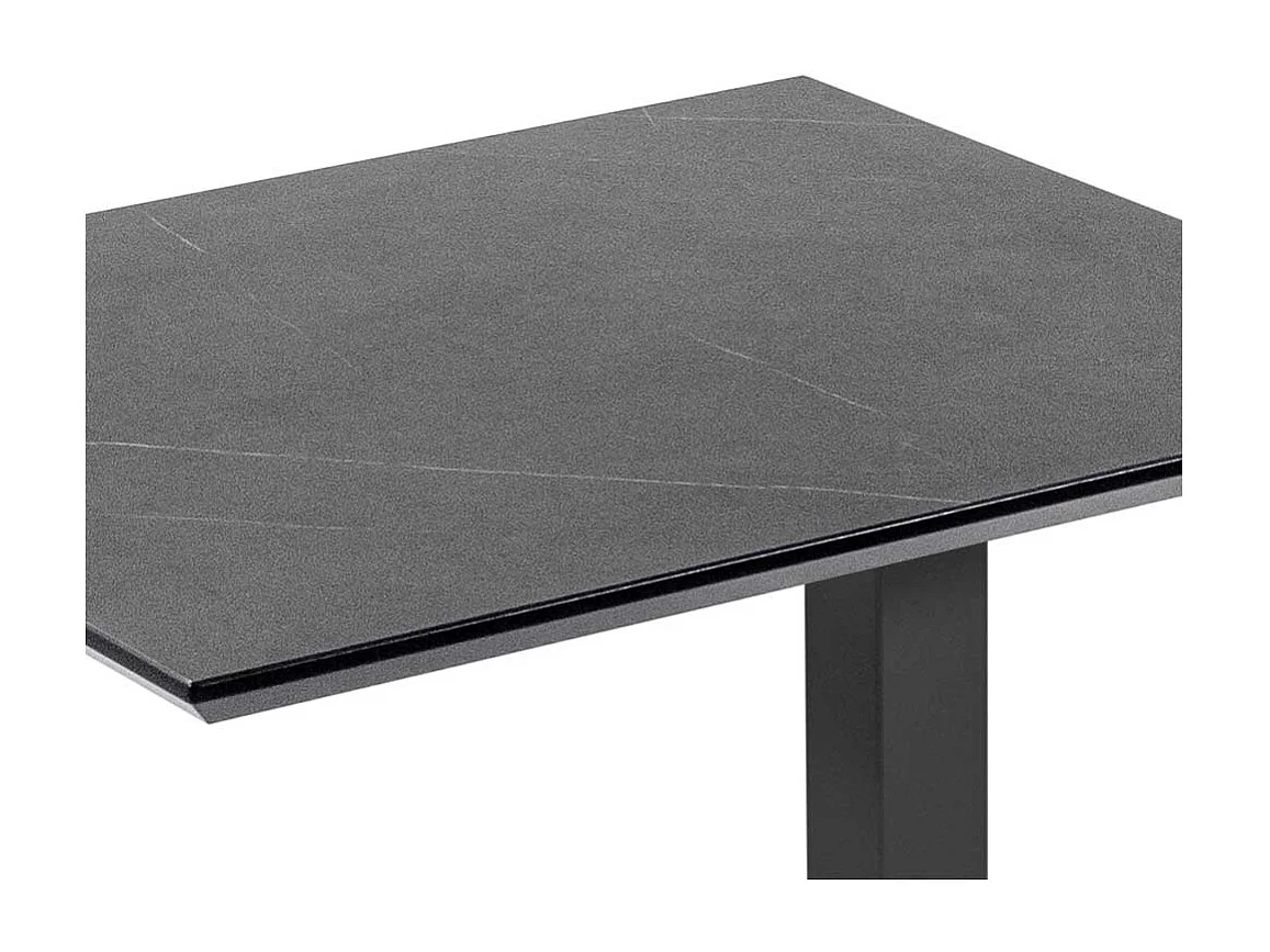 Anstelltisch höhenverstellbar in Anthrazit Marmor Optik HPL beschichtet