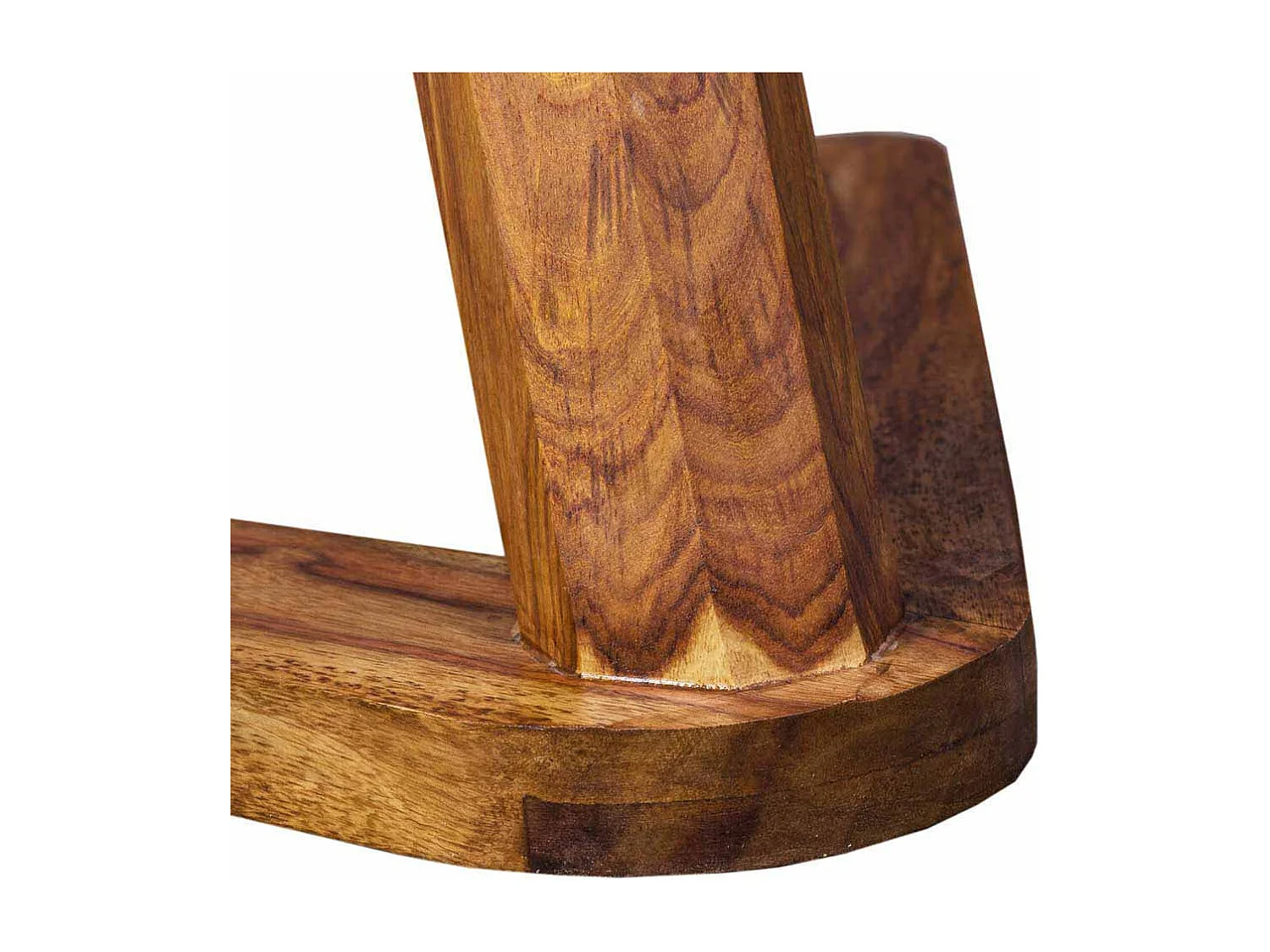 Ablagetisch aus Sheesham Massivholz Rund