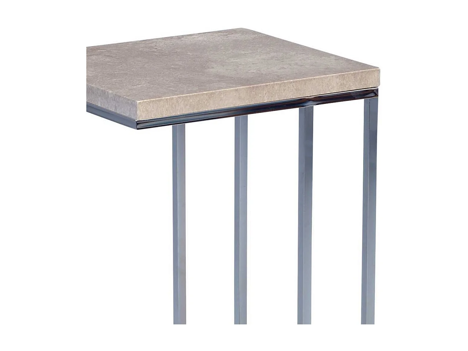 Ablagetisch in Grau Beton Metall