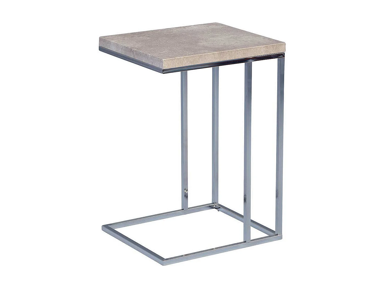 Ablagetisch in Grau Beton Metall