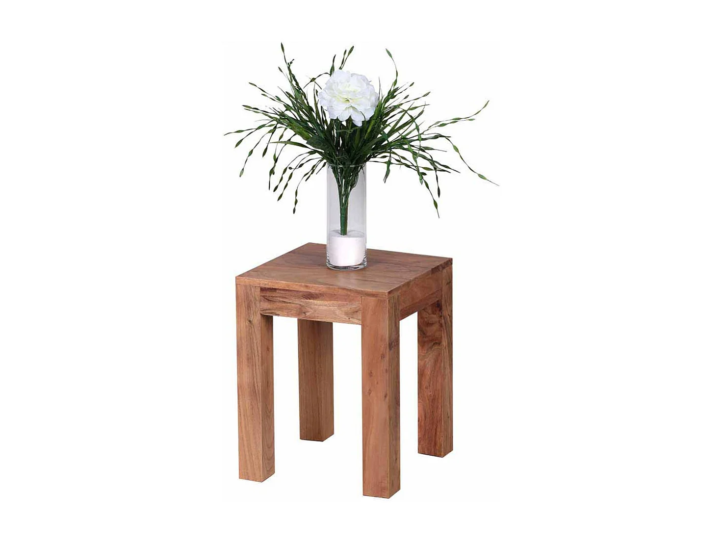 Ablagetisch aus Akazie Massivholz 35 cm breit