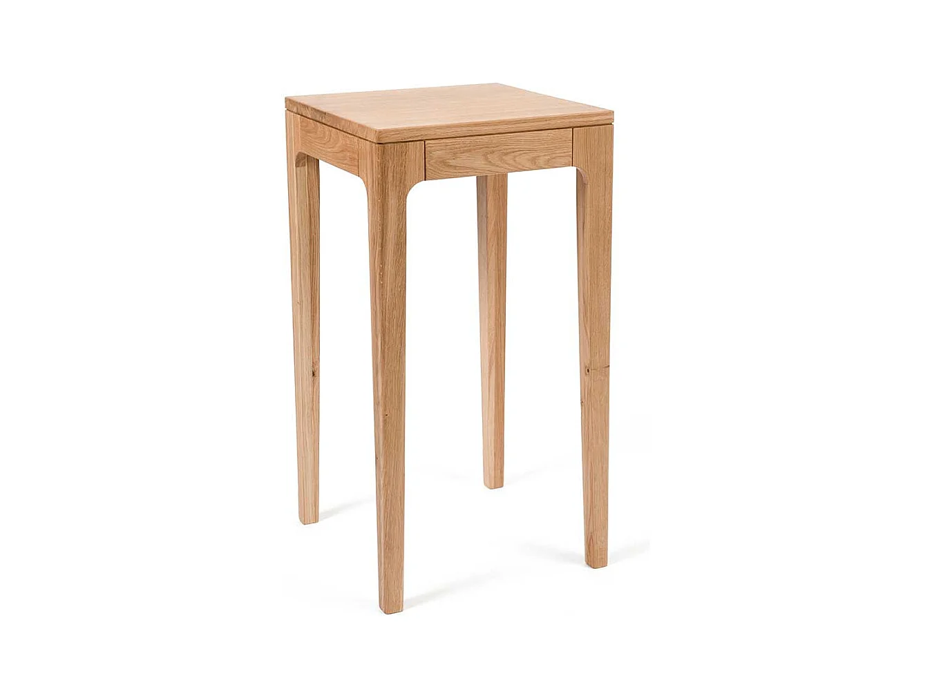 Blumentisch aus Wildeiche Massivholz Oberfläche geölt