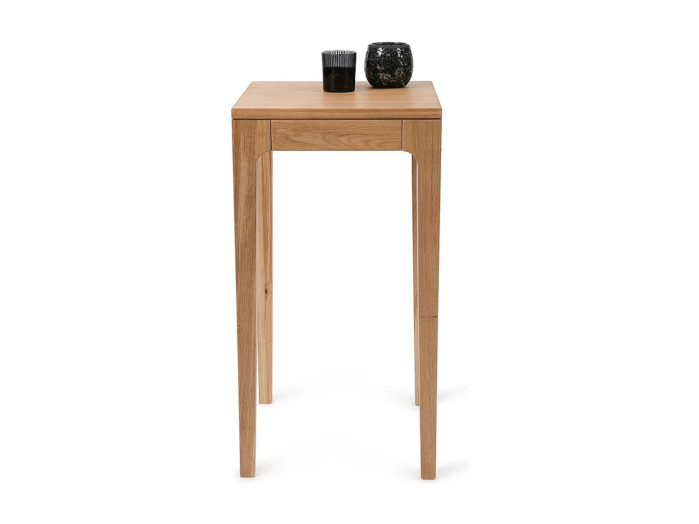 Blumentisch aus Wildeiche Massivholz Oberfläche geölt