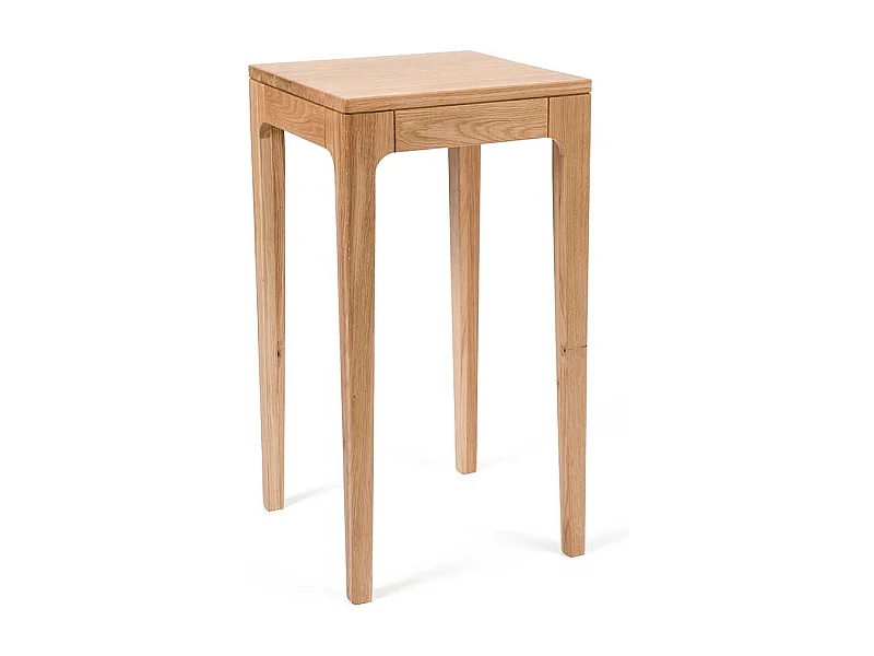 Blumentisch aus Wildeiche Massivholz Oberfläche geölt