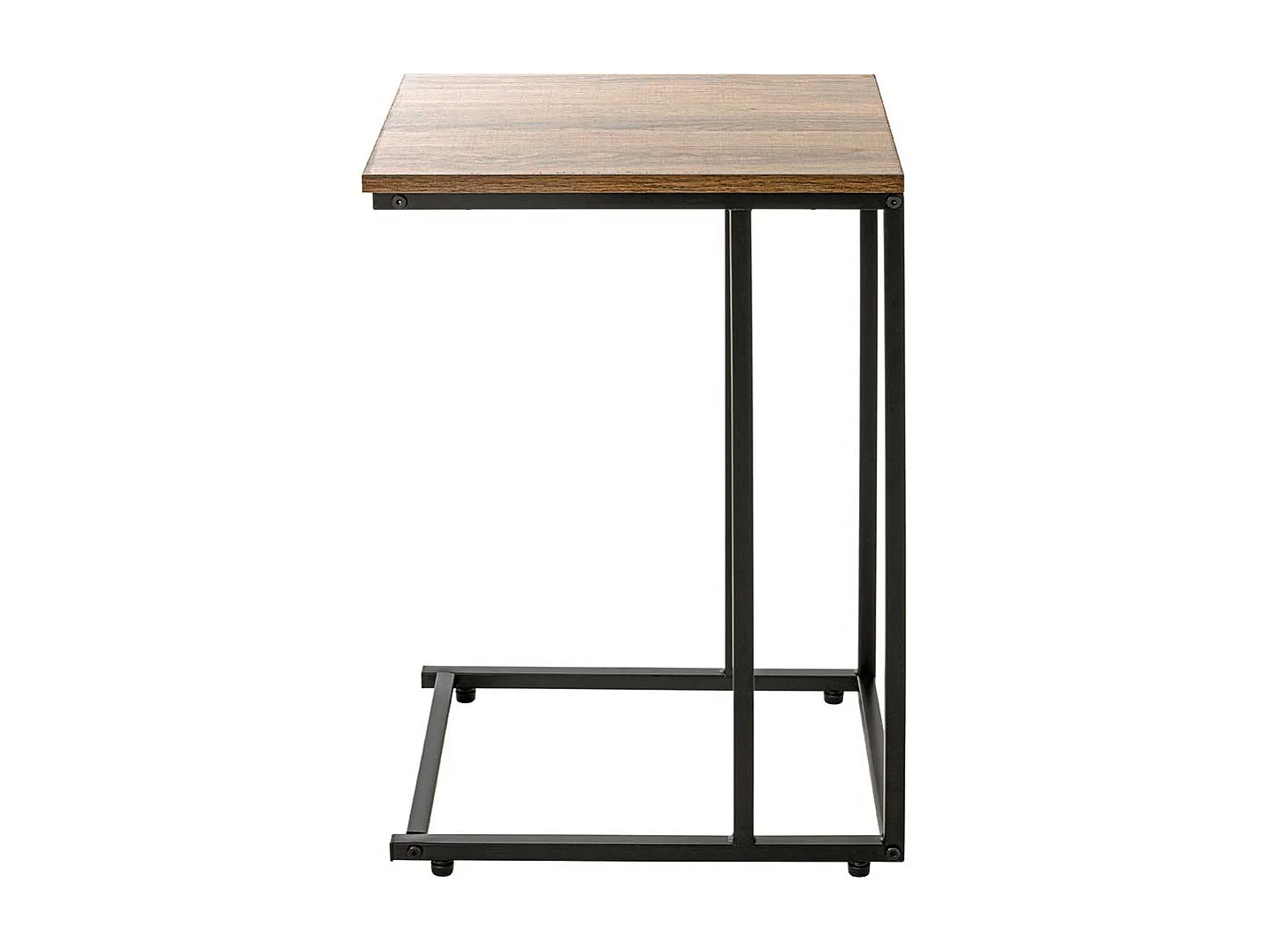 Anstelltisch mit Rollen in Eichefarben Schwarz