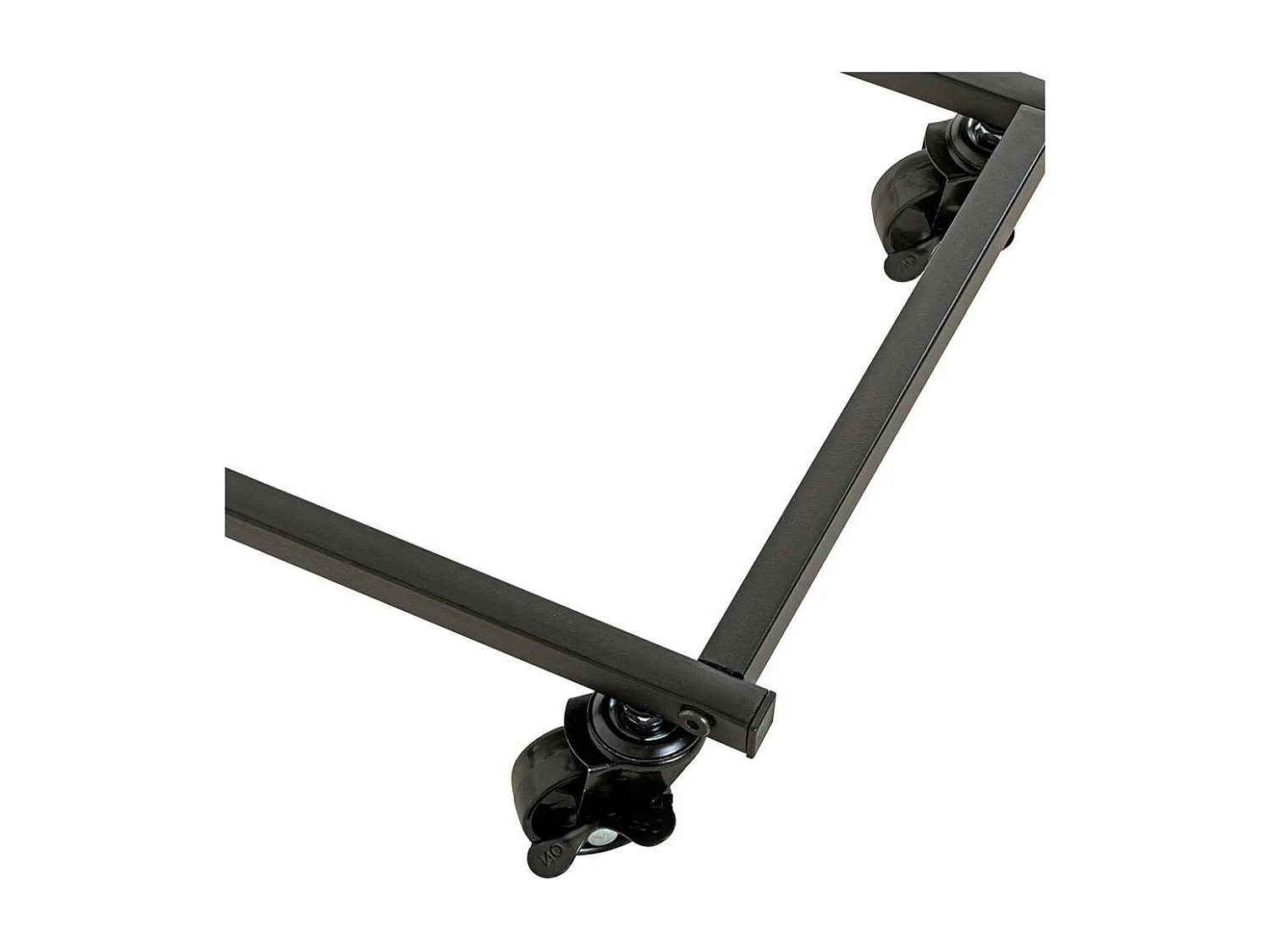 Anstelltisch mit Rollen in Eichefarben Schwarz