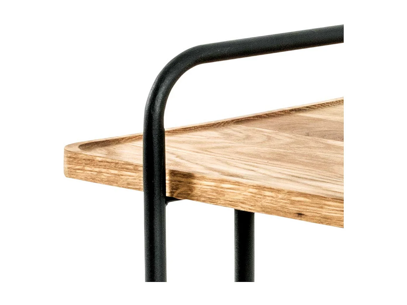 Anstelltisch aus Eiche Massivholz Metall