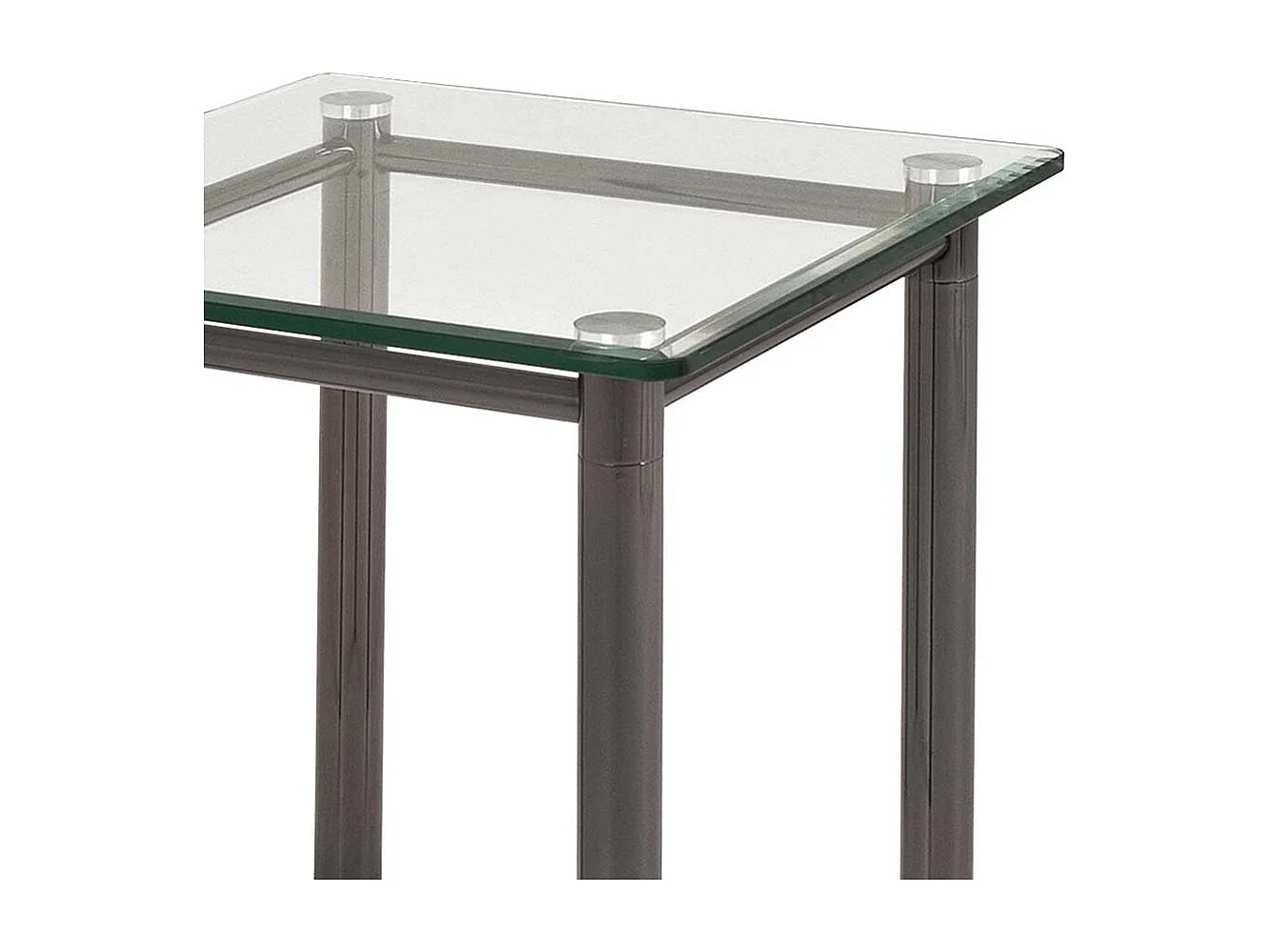 Ablagetisch aus Glas Metall