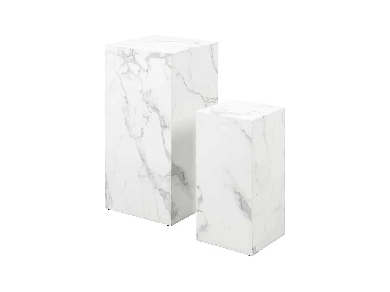 Blumensäulen in Marmor Optik 70 cm hoch (zweiteilig)