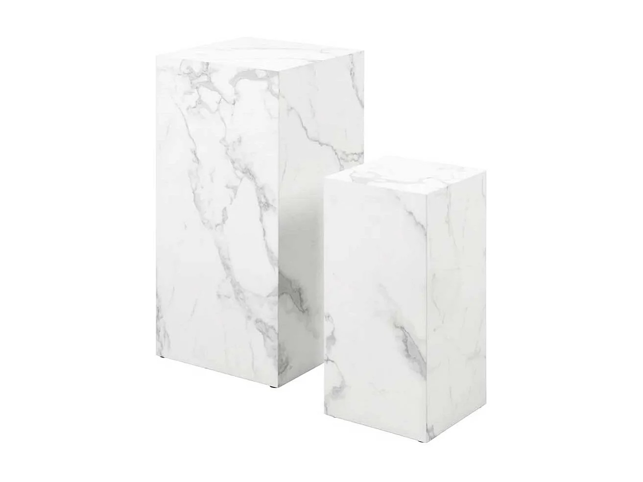 Blumensäulen in Marmor Optik 70 cm hoch (zweiteilig)