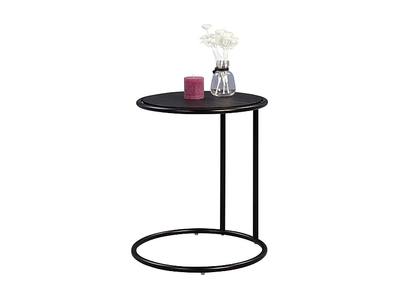 Anstelltisch in Schwarz 45 cm breit